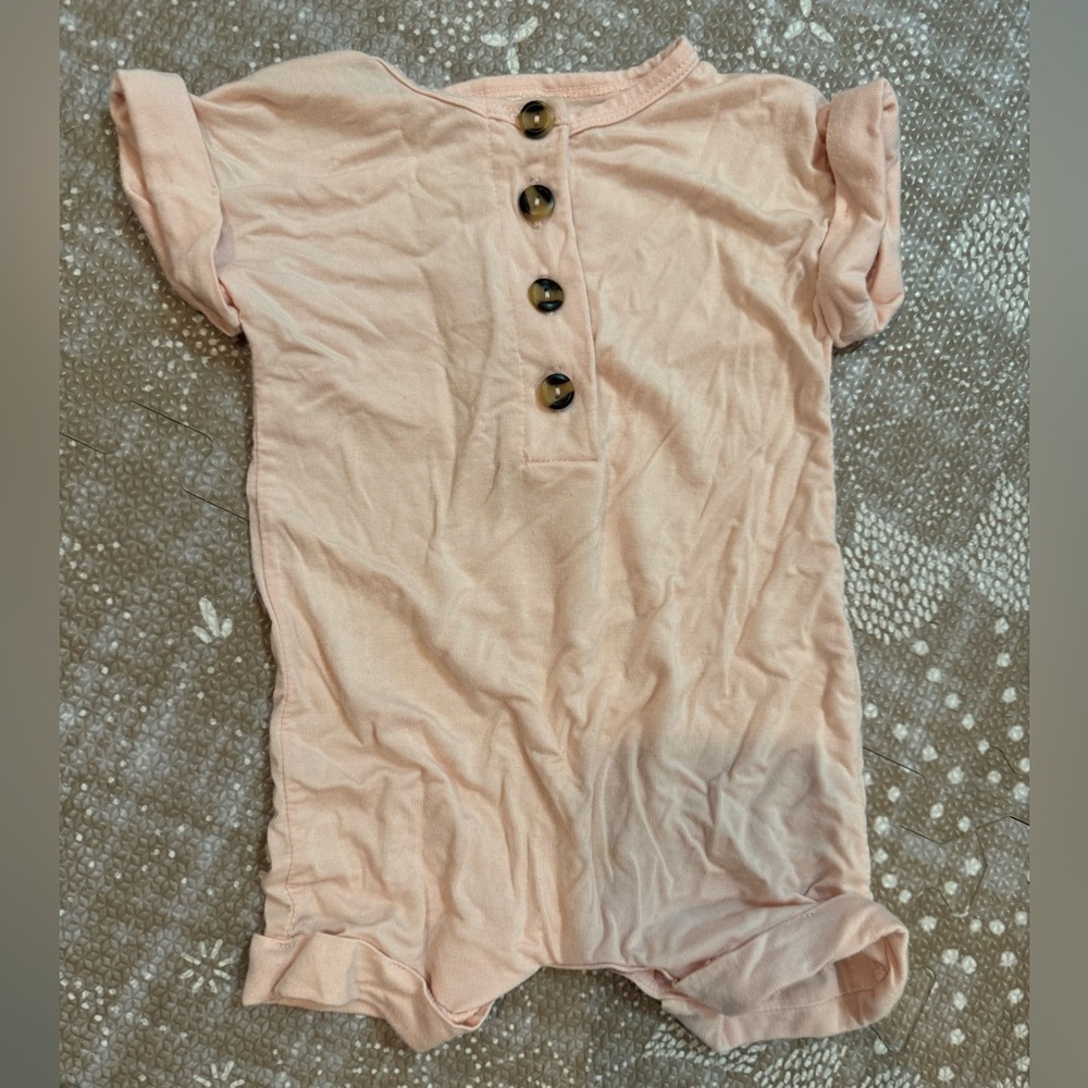 Lou Lou & Co blush romper 6-12 months